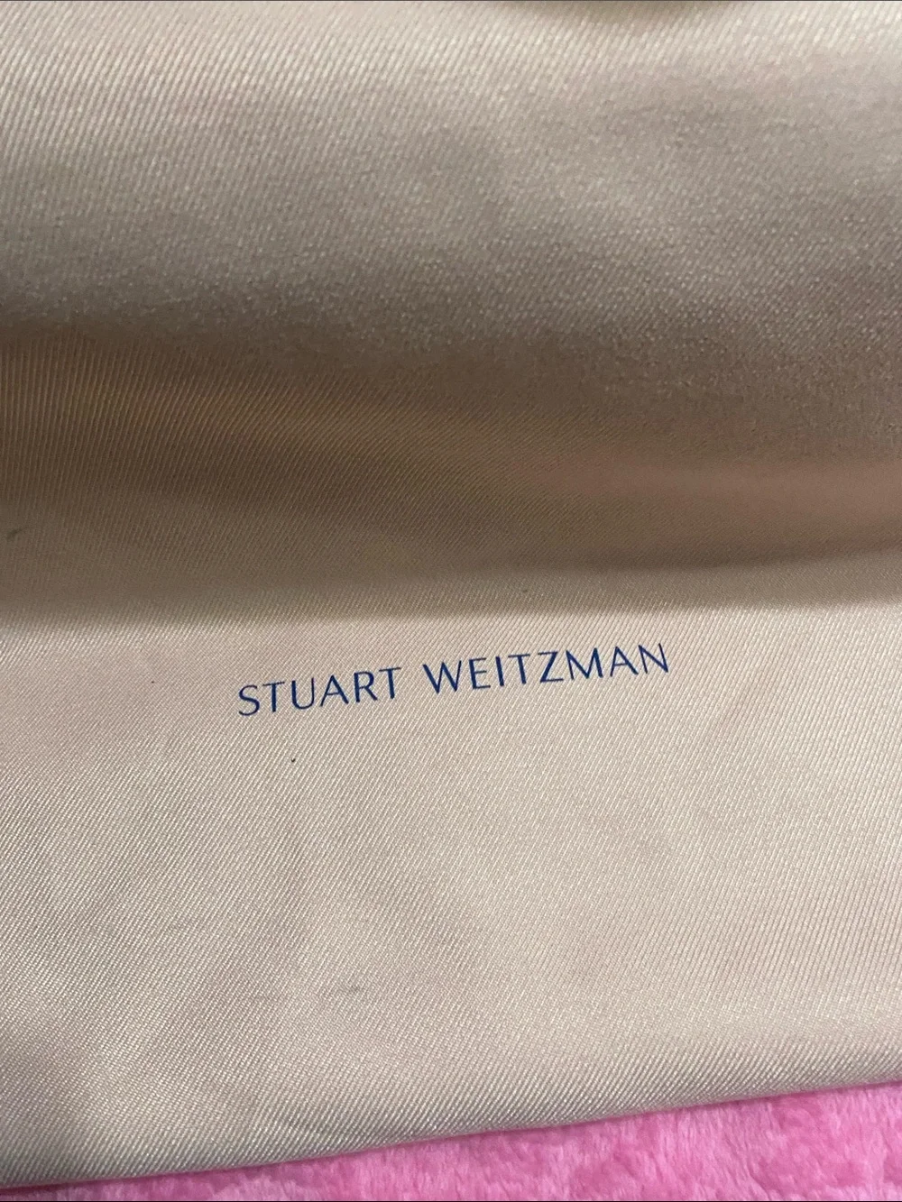 Stuart Weitzman Light Gray Over-the-Knee Kitten Heel Boots